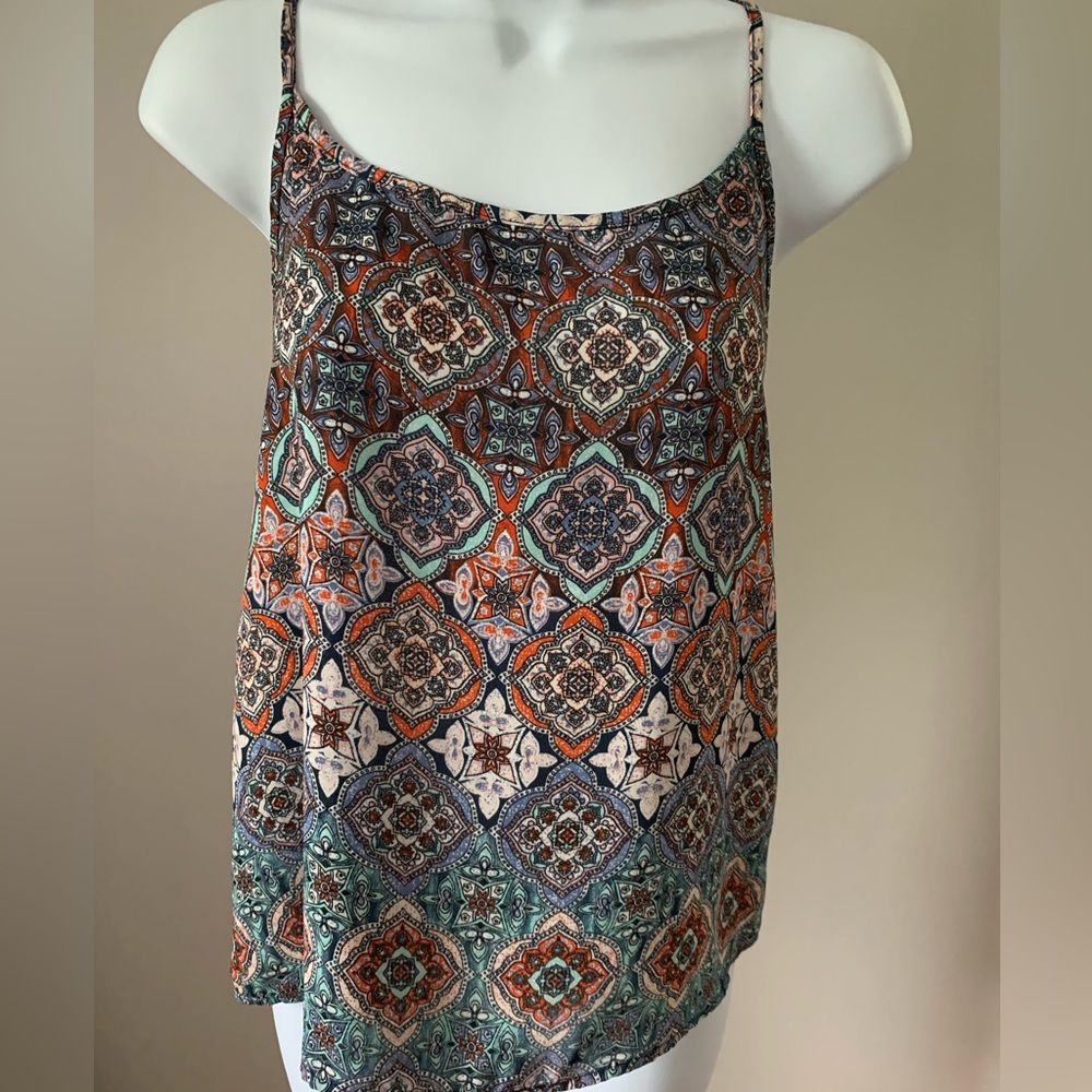Pink Rose Boho Tank Top